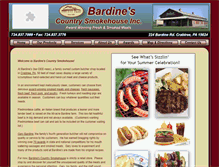 Tablet Screenshot of bardinemeats.com